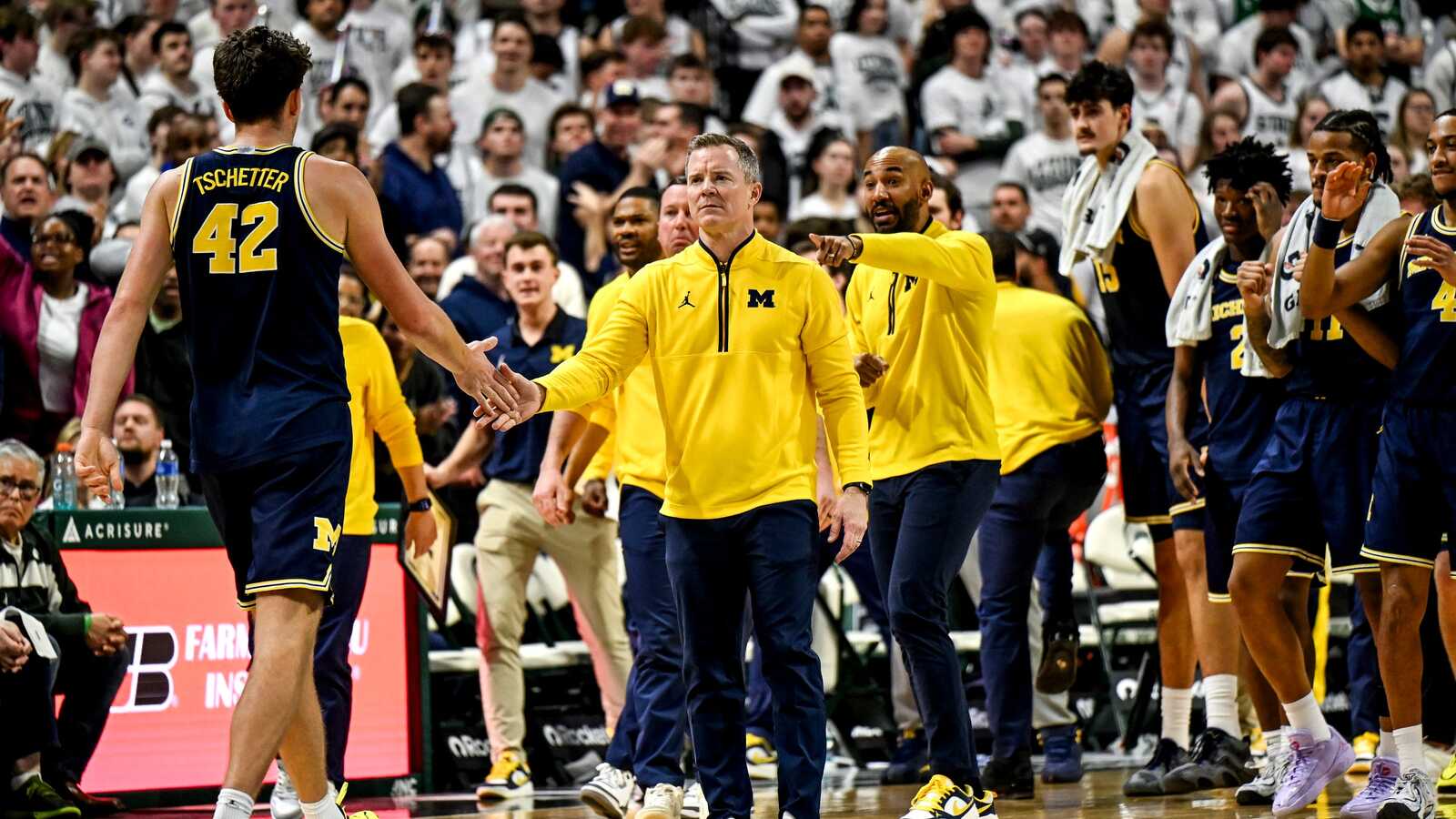 Michigan's Dusty May Laughs Off Icy Welcome At Breslin Center | Yardbarker