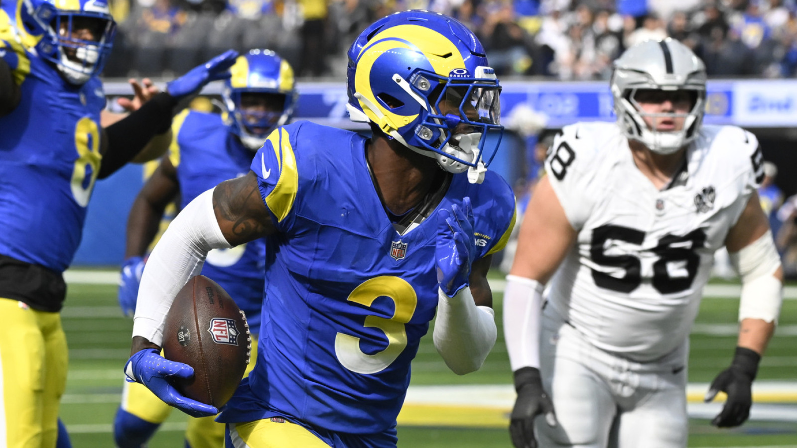 Watch Rams DB scoops and scores 33yard TD vs. Raiders Yardbarker