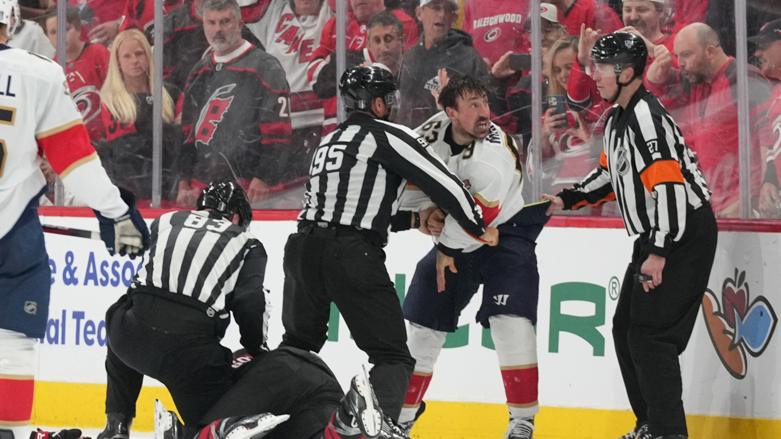 Brad Marchand Ejected from Game After Gostisbehere Deliberately Fires Puck at Him