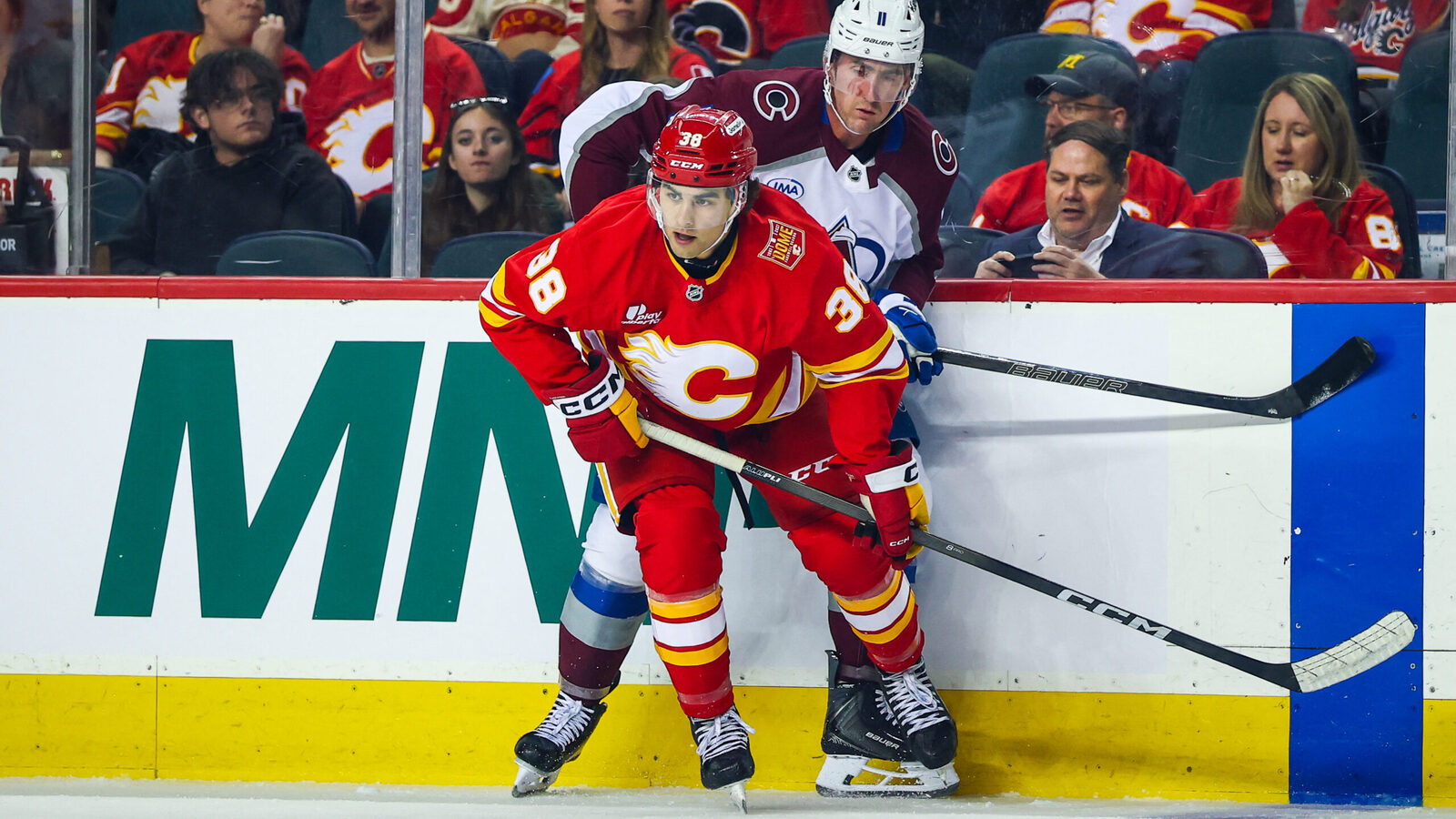Flames prospects Jonathan Castagna and Aydar Suniev had their moments ...