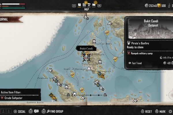 Skull and Bones Crude Saltpeter location and how to farm it | Yardbarker
