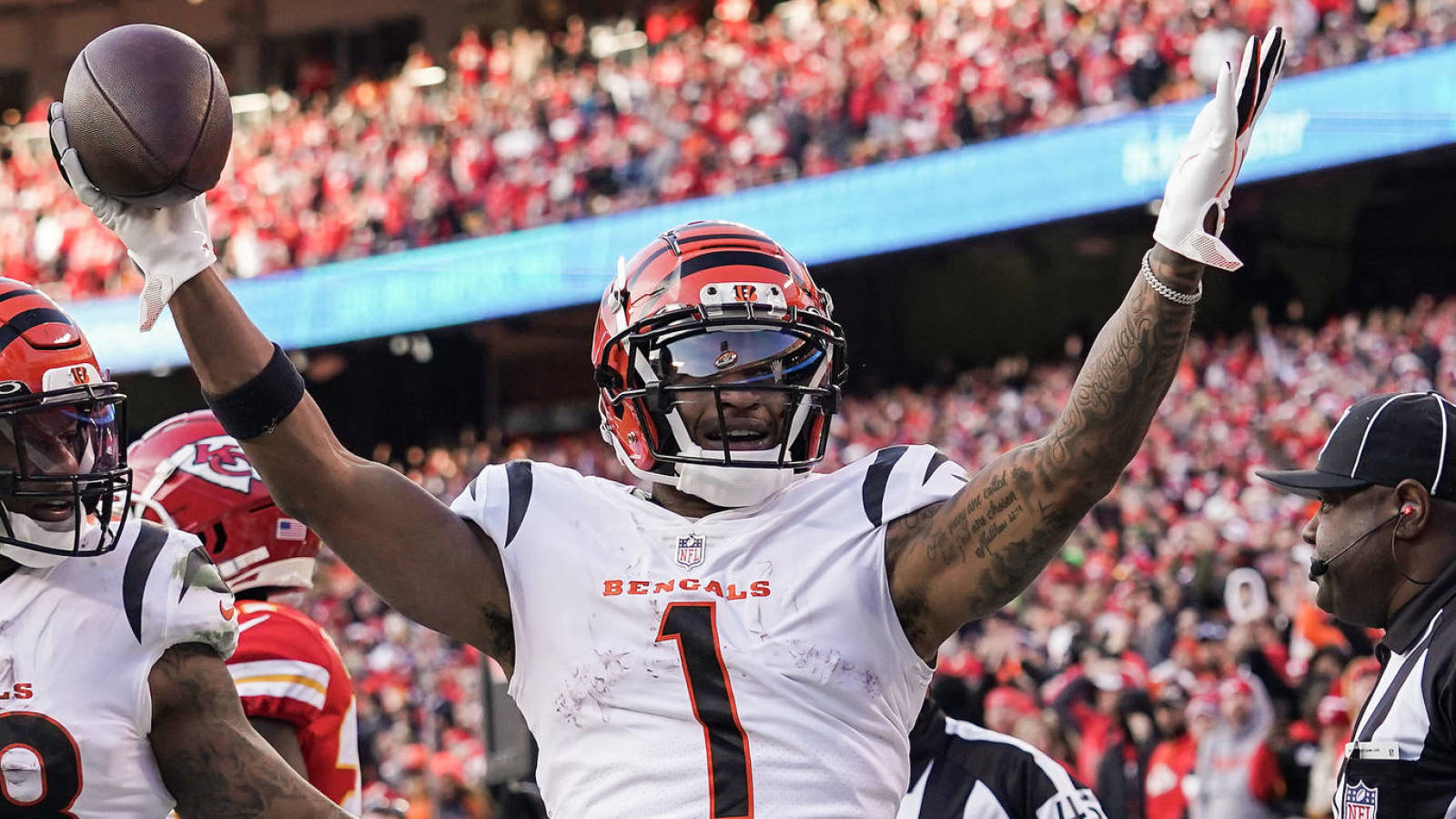 Ja'Marr Chase On Instagram Live After Winning AFC Championship Game