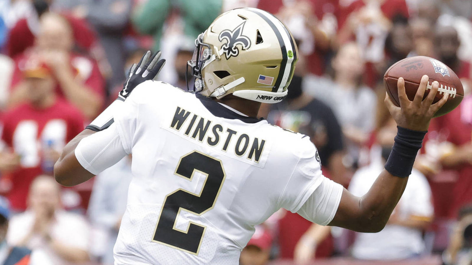 Watch: Saints' Jameis Winston connects on wild Hail Mary TD earlier than halftime