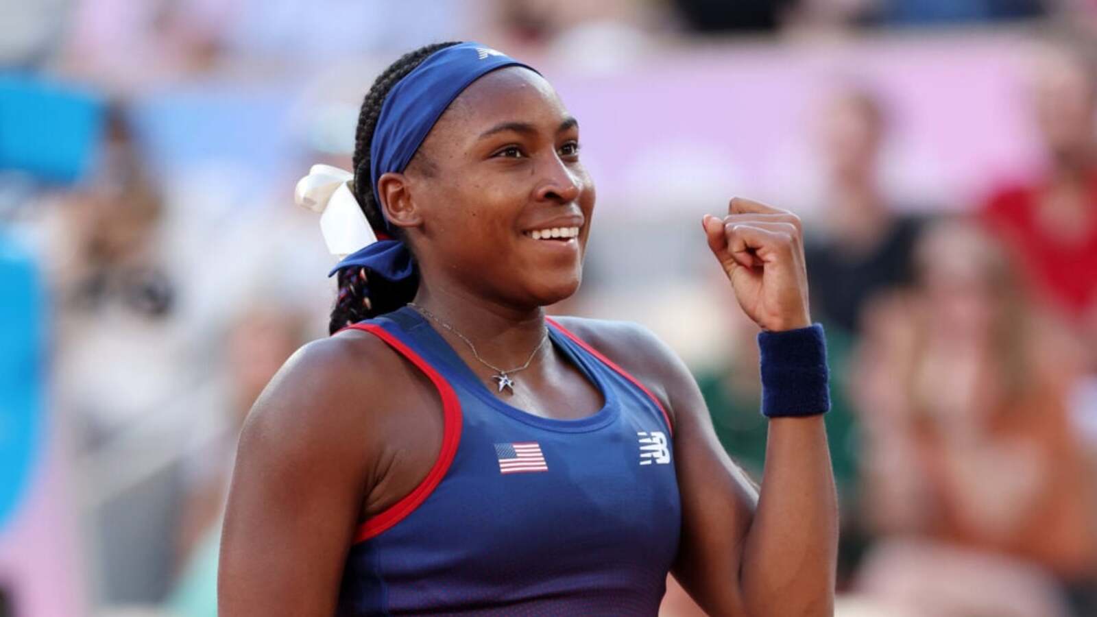 The two tennis legends Coco Gauff was delighted to get a selfie with at the Paris Olympics