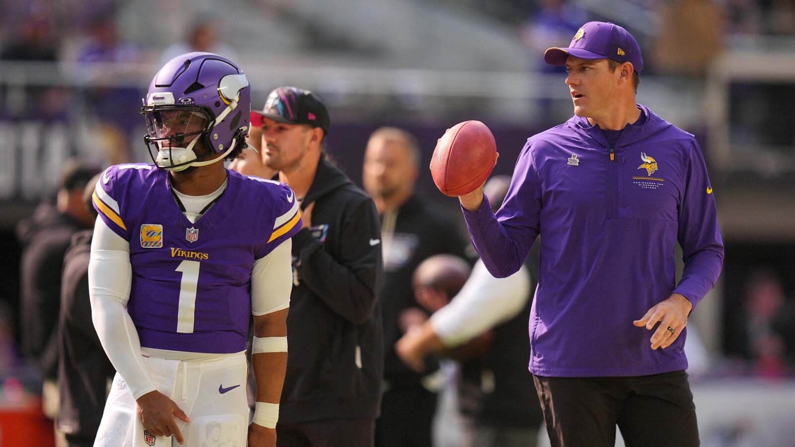 Vikings OC Wes Phillips sends firm message about Kyler Murray’s growth and how he’s adapted to the offense