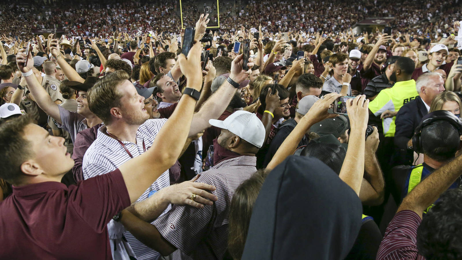 Texas A&M fined $100,000 for followers storming discipline after win over Alabama