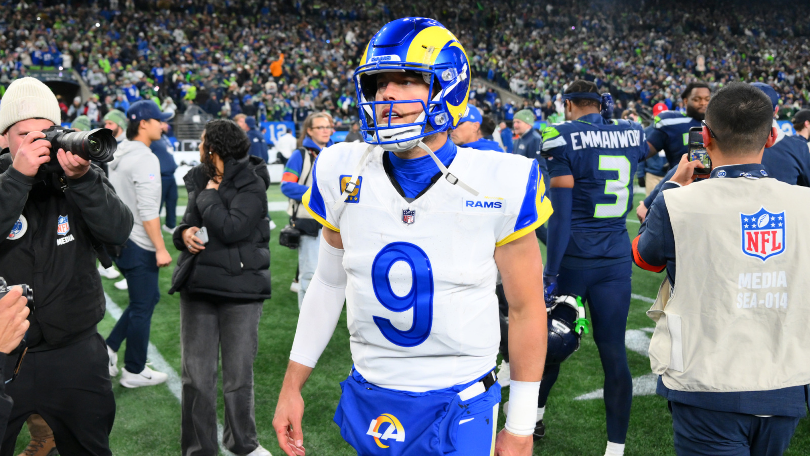 Matthew Stafford chases down old teammate Cooper Kupp after NFC