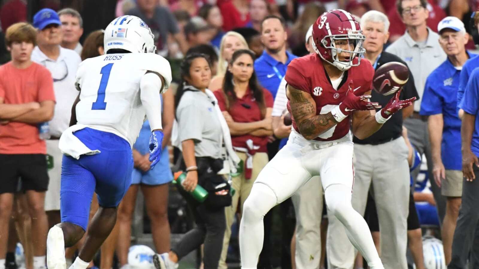 Alabama vs. Middle Tennessee Notebook Penalties a NonFactor for