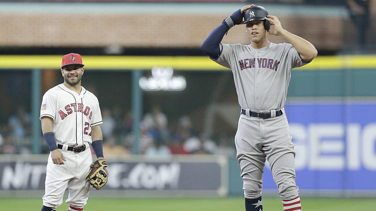 Tiny Altuve Standing Next To Huge Judge Gets Meme Treatment