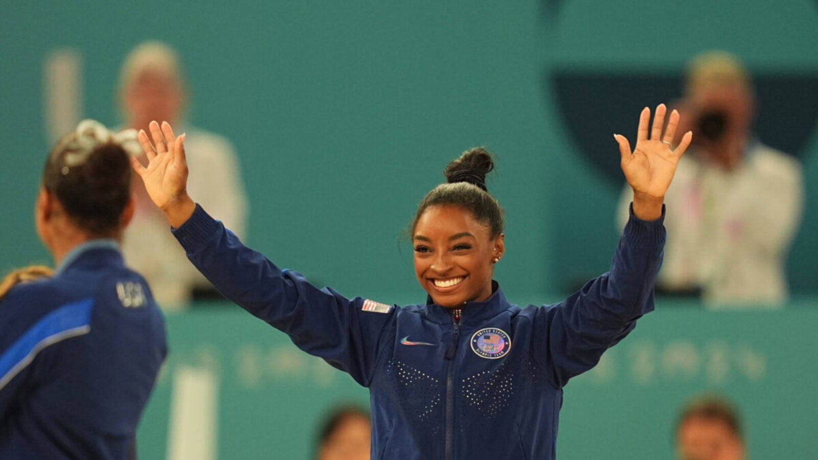 Simone Biles Continues LA Olympics Tease With Special Visit to Hometown Gym