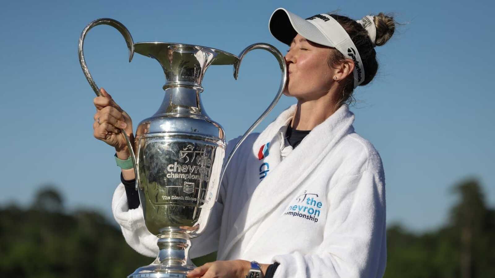 Bid for historic win on hold as Nelly Korda withdraws from L.A. event