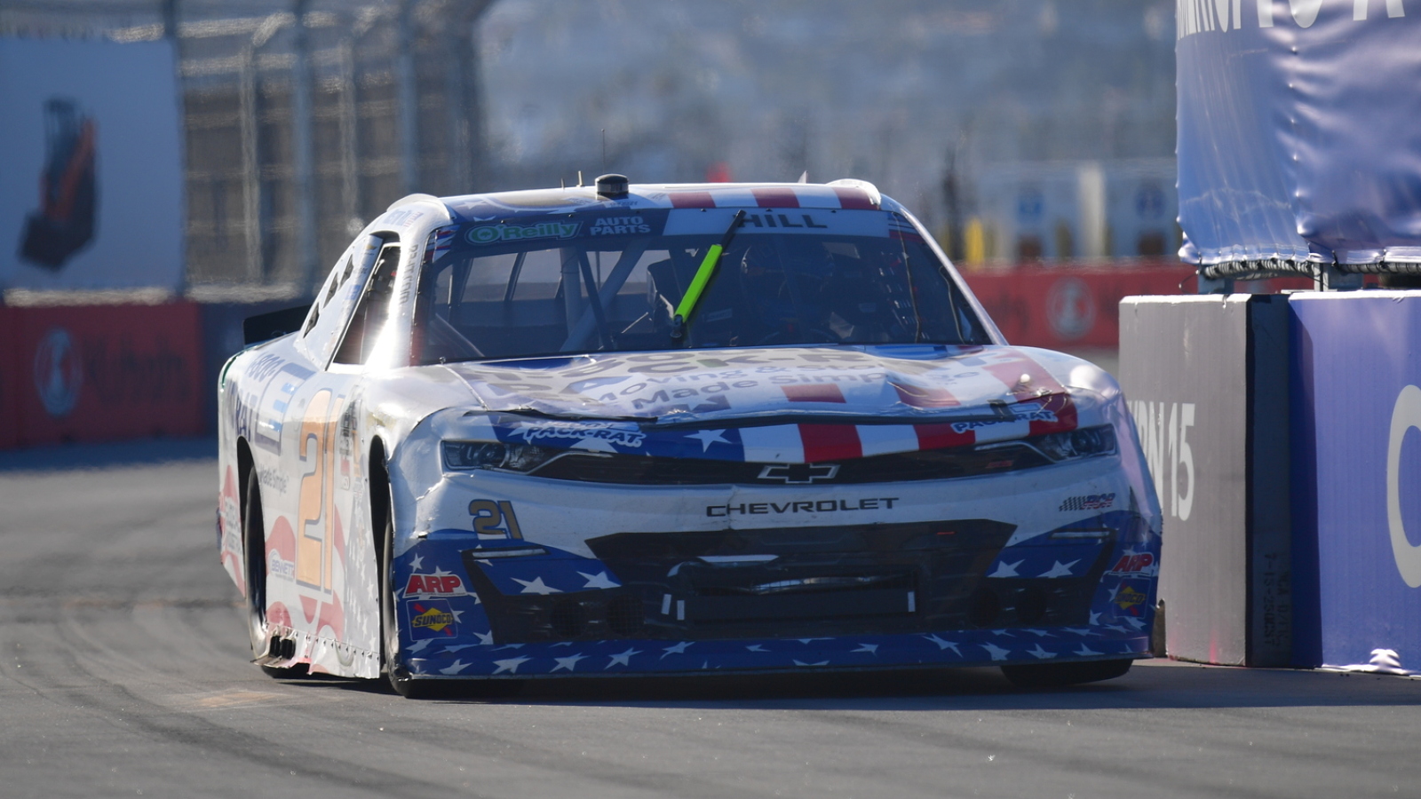 Austin Hill wins NASCAR O'Reilly Series race at Coronado, honors Kyle Busch