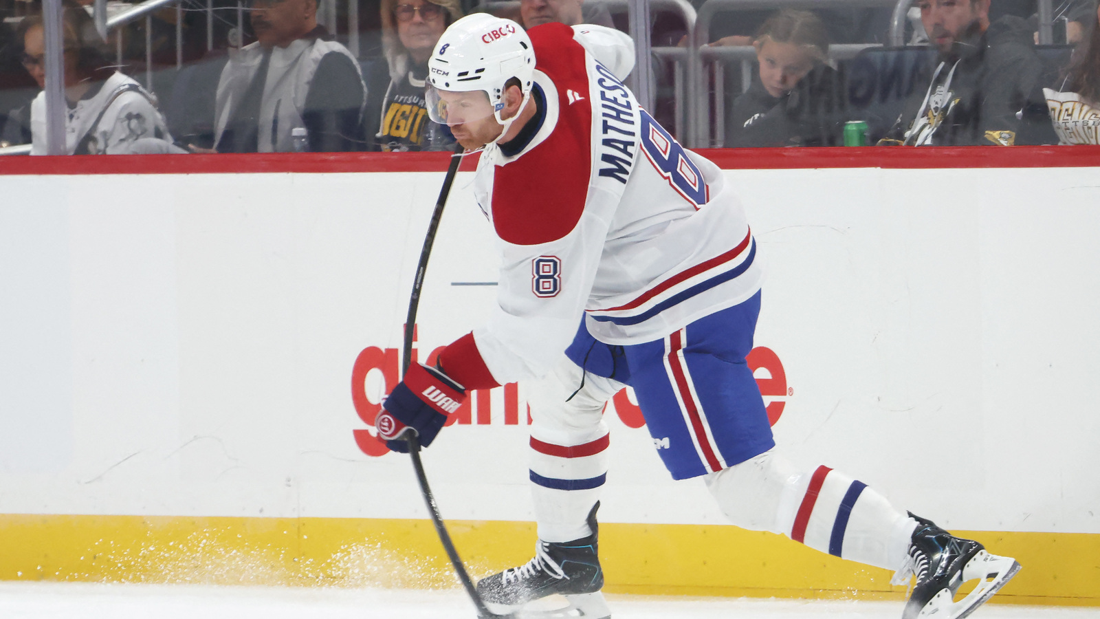 Serious injury? Mike Matheson spotted at the airport