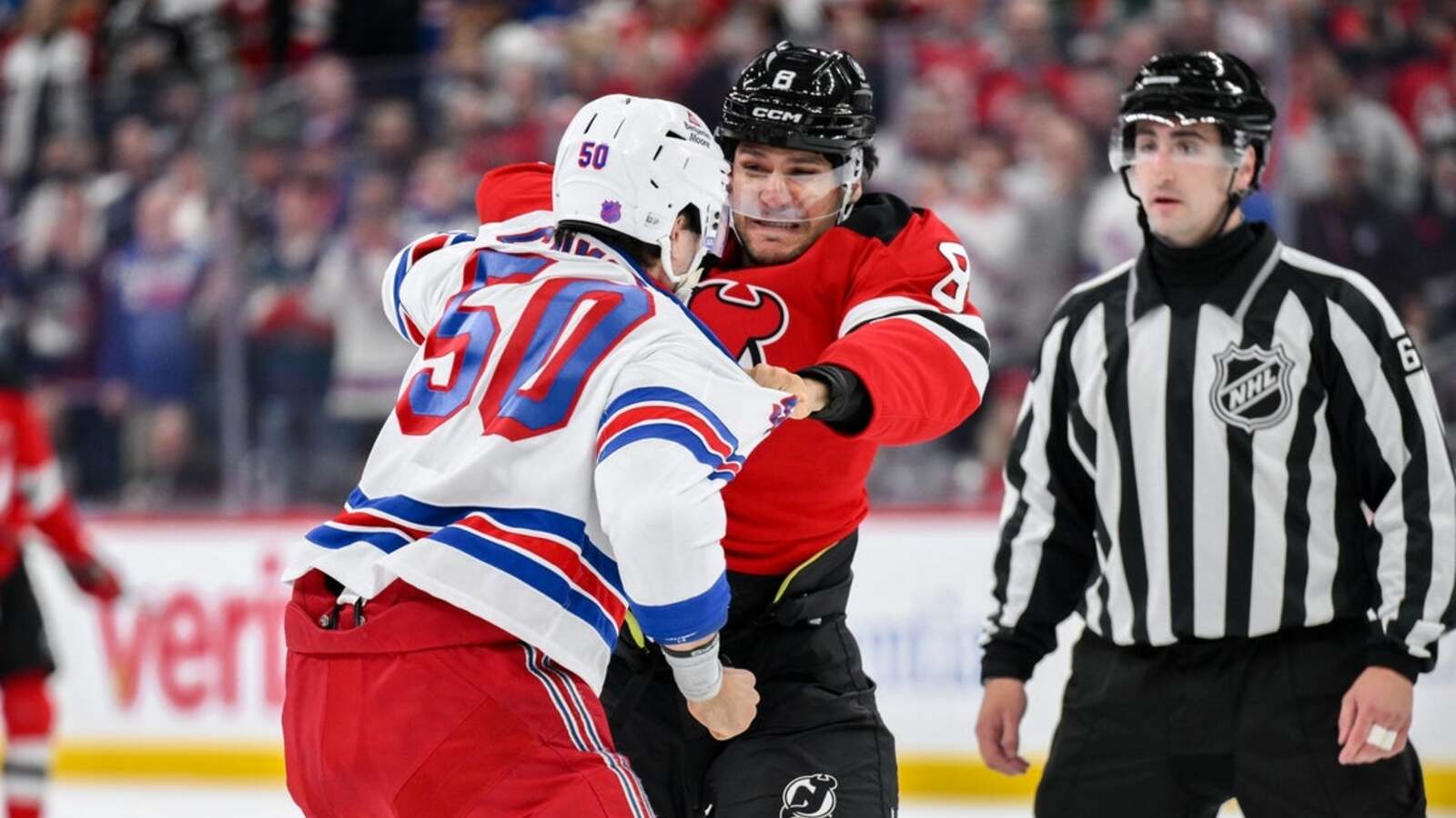 Luke Hughes nets 2 goals in Devils’ 7-1 domination of Rangers