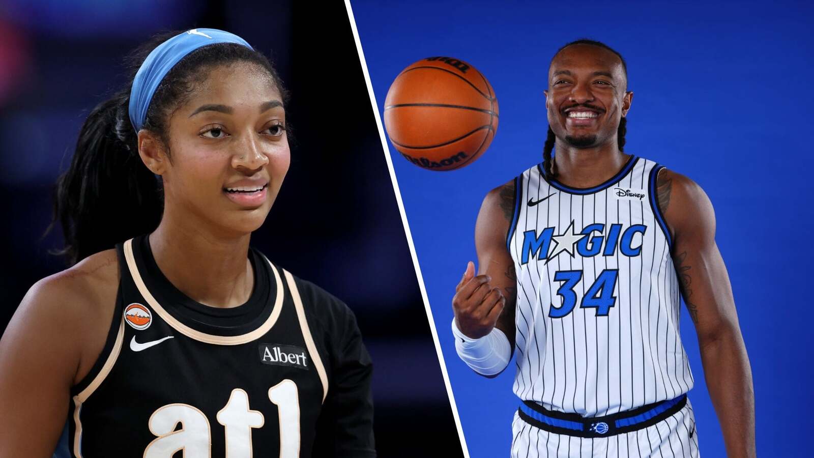 Wendell Carter Jr. rocks girlfriend Angel Reese’s signature shoes at Magic Media Day