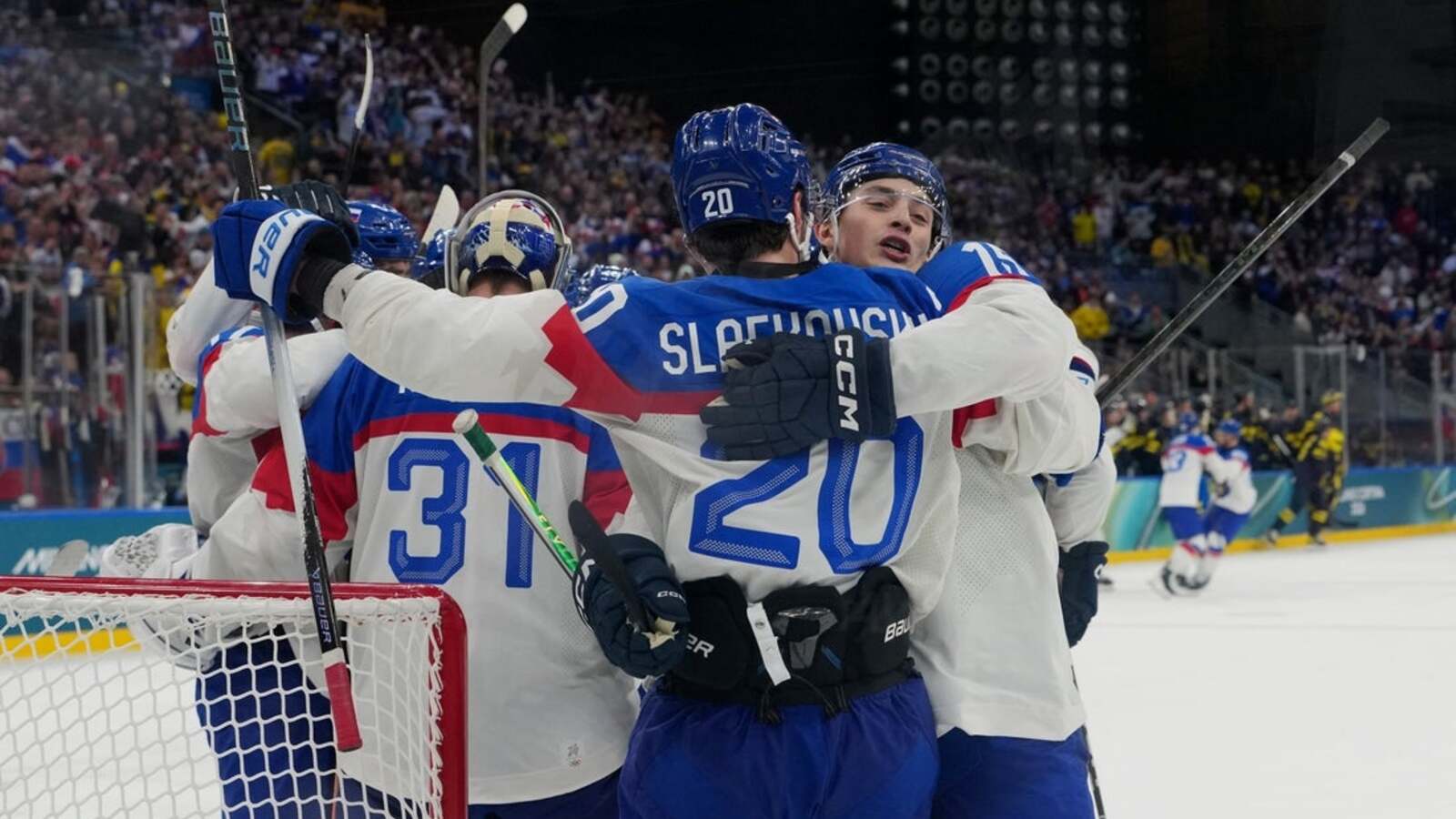 Men's hockey roundup: Slovakia wins Group B despite loss to Sweden