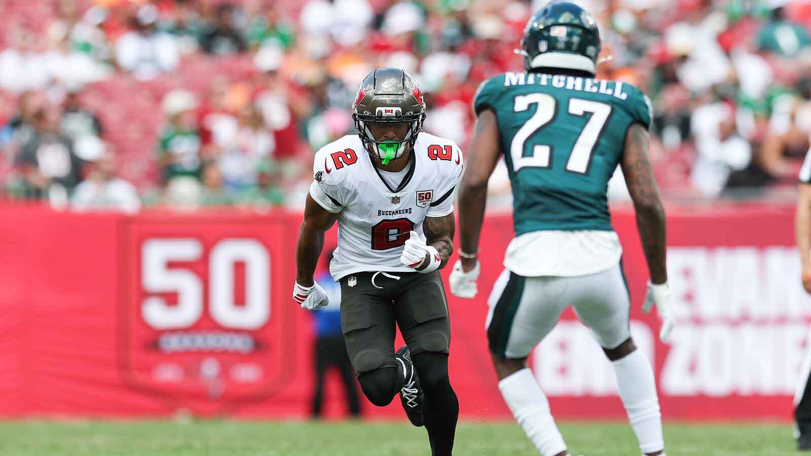 Baker Mayfield hit Eagles CB Quinyon Mitchell with brutal diss during Week 4