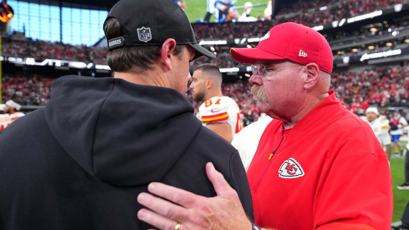 Las Vegas Raiders HC Klint Kubiak put his foot in his mouth during Week 4 loss to Kansas City Chiefs, and he’s going to have to live with it