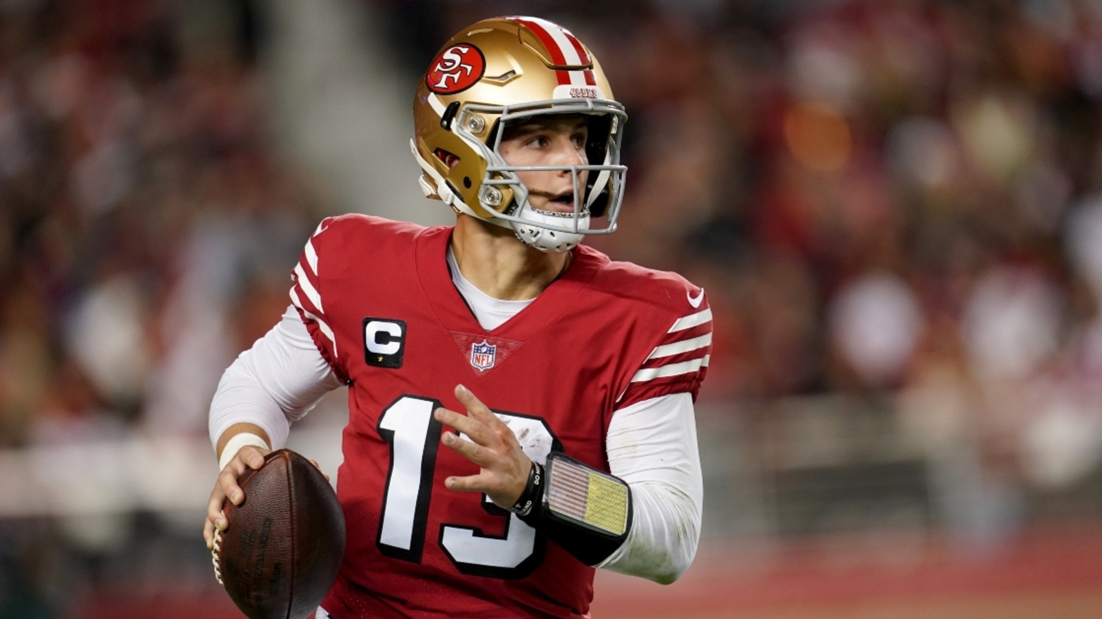 Brock Purdy, John Harbaugh meet in hilarious fashion after 49ersRavens