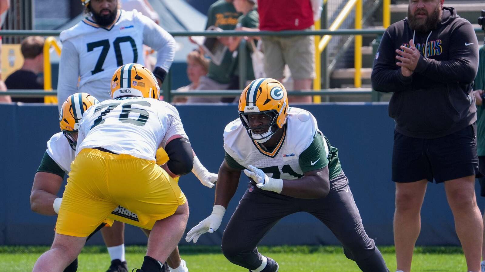 Packers Experiment with Offensive Line Formations During Training Camp
