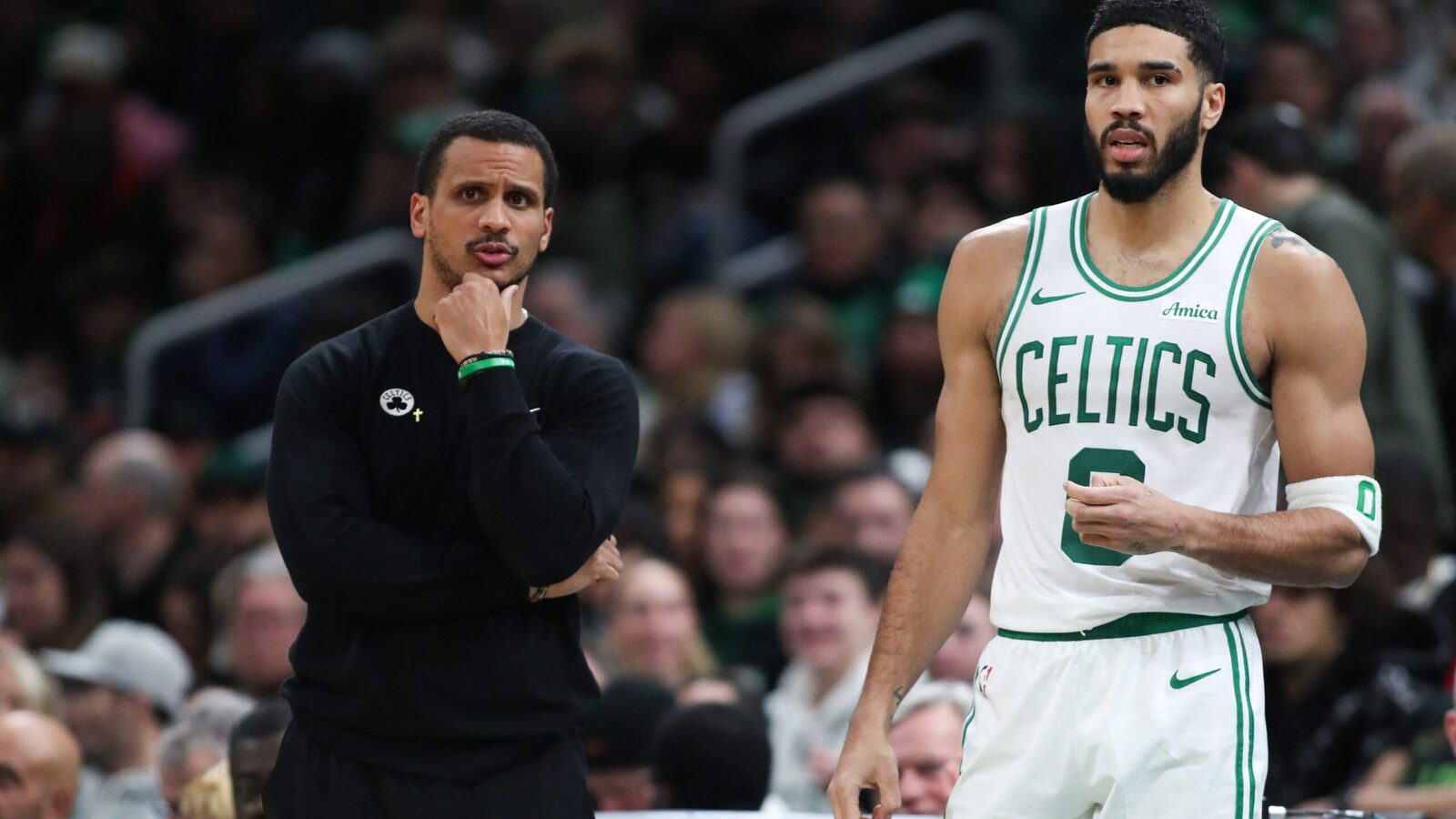 Joe Mazzulla Defends Jayson Tatum Amid Tension With Jaylen Brown: 'He's Our Guy'