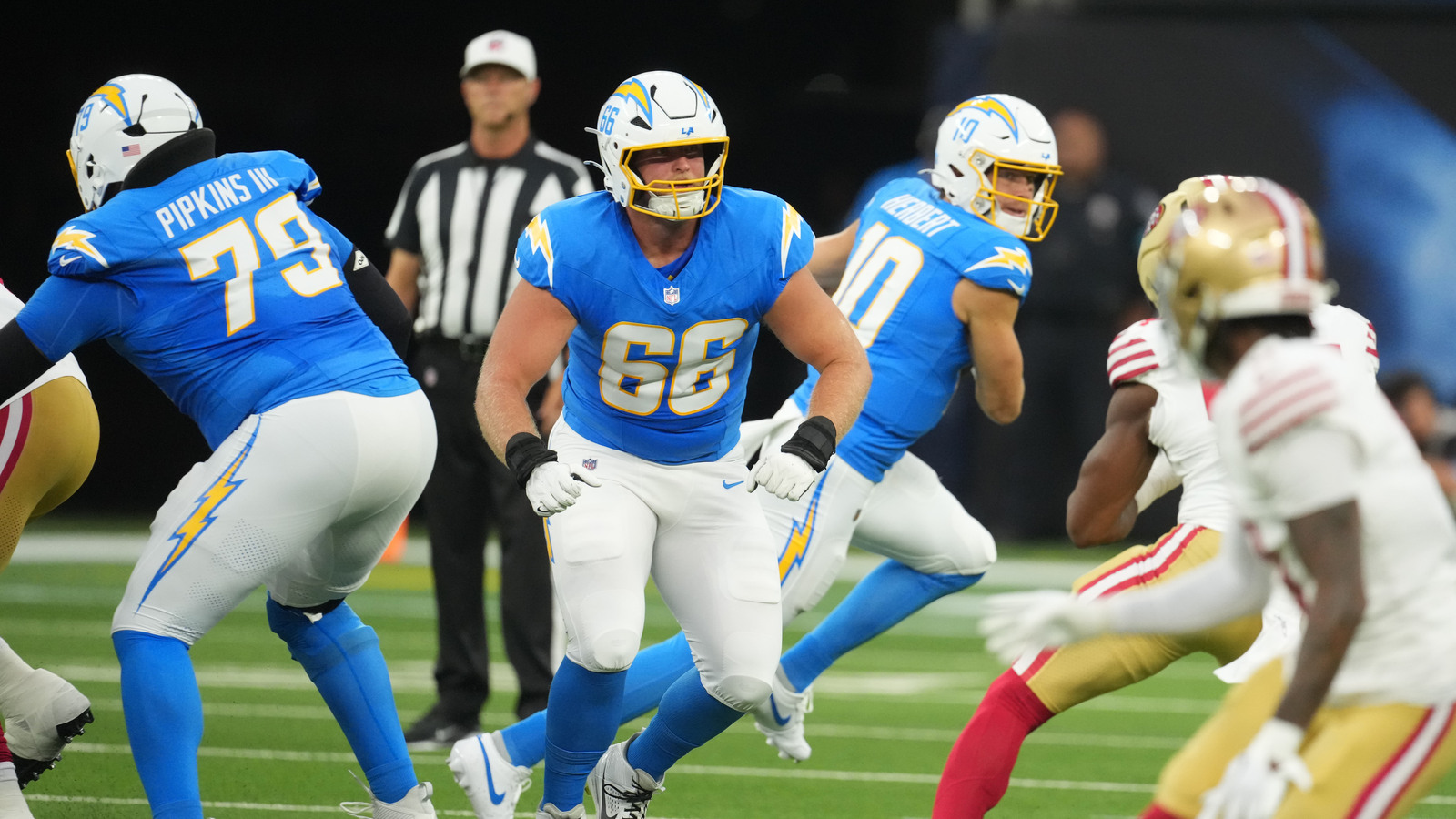 Chargers' Jake Slaughter Was Drafted to Play Guard, and Injuries Made ...
