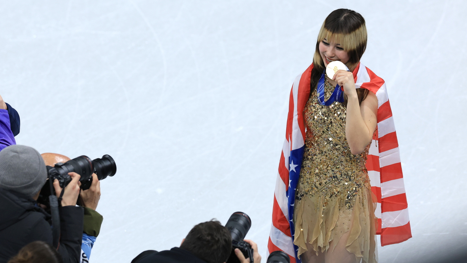 Alysa Liu had 6-word message for TV cameras after her gold-medal performance