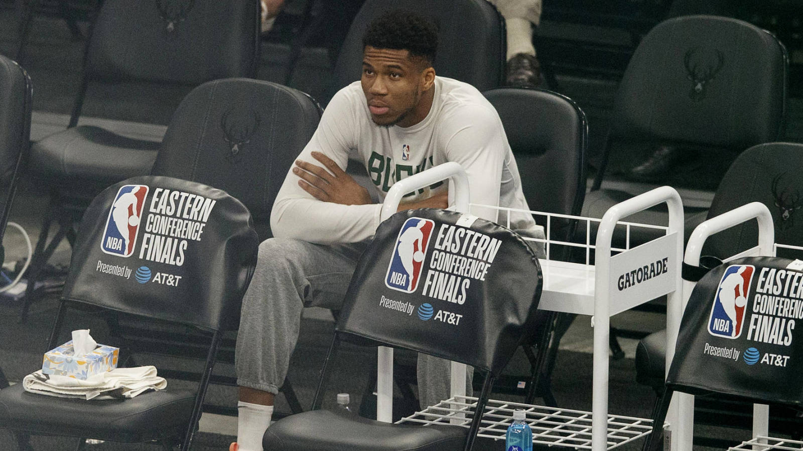 Giannis upgraded to questionable for Game 1 of the NBA Finals