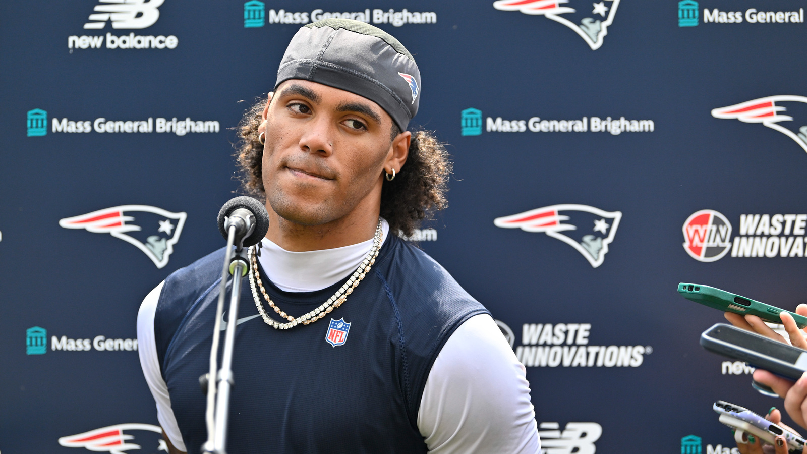 Mike Vrabel Addresses Christian Gonzalez's Absence in Preseason Game