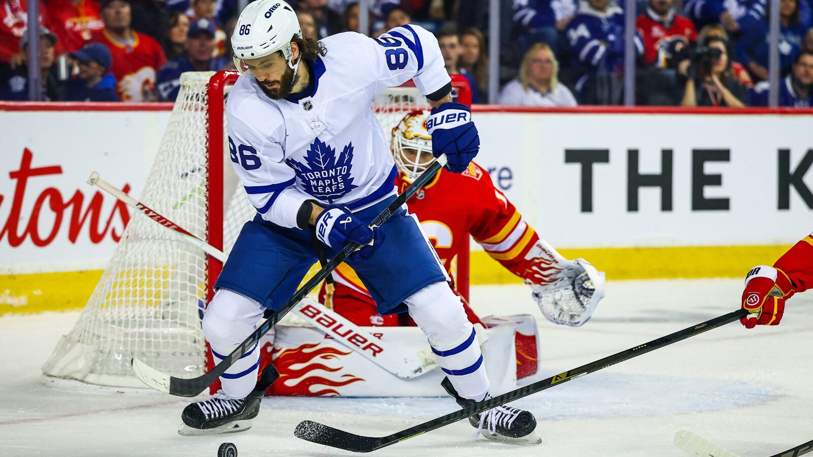 Leafs’ Marchenko exits game vs. Flames with lower-body injury