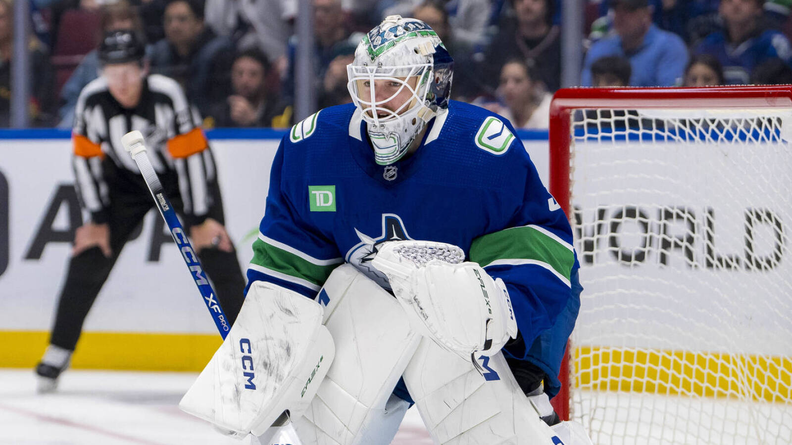 Canucks goalie to miss Game 2, potentially out for series