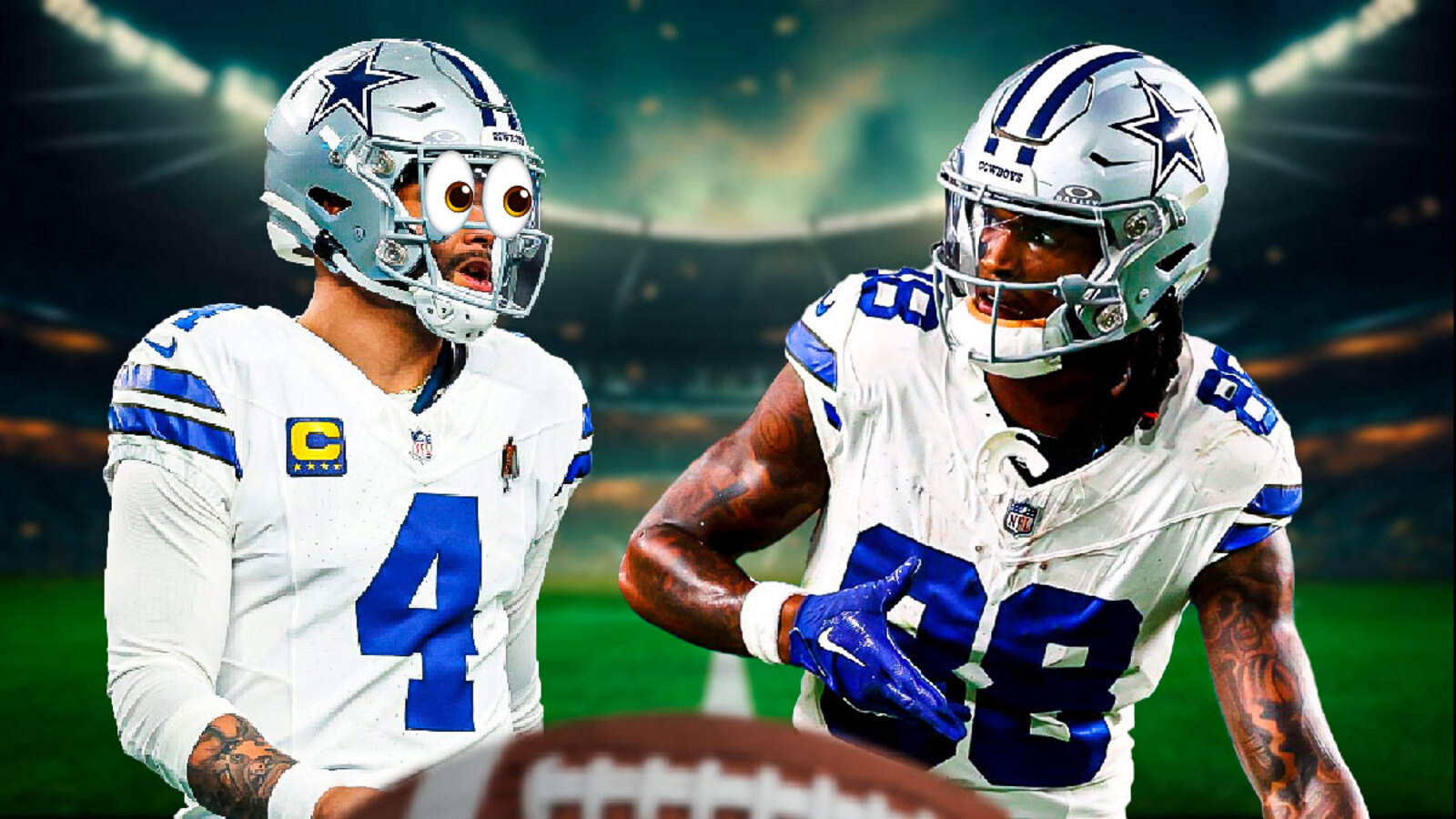 Cowboys’ Dak Prescott, CeeDee Lamb link up for big 65yard touchdown