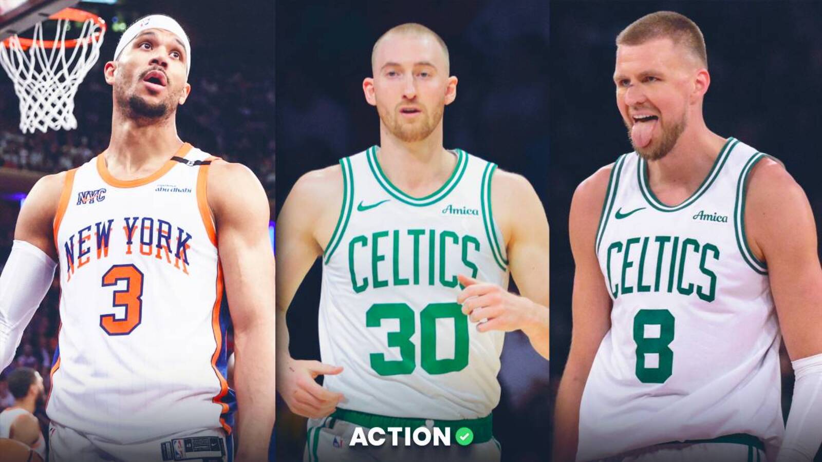 Photos by Wendell Cruz, Sam Navarro and John Jones-Imagn Images. Pictured: Josh Hart, Sam Hauser and Kristaps Porzingis NBA Player Props for Josh Hart, Sam Hauser, Kristaps Porzingis on Monday, May 5 Originally posted on Action Network | By Joe Dellera | Last updated May 5, 2025 9:49 AM ET