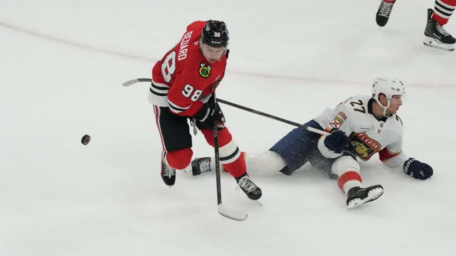 Lars Eller scores first goal as Panther in narrow win over Blackhawks