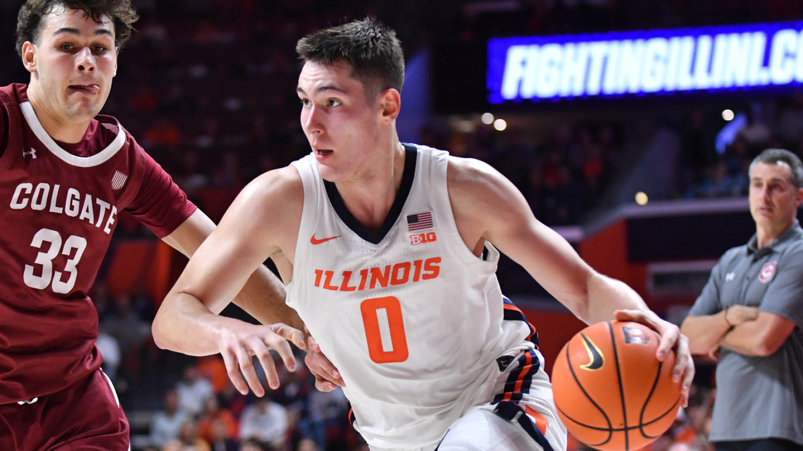 David Mirkovic records 20-20 game as No. 14 Illinois eases past Colgate ...