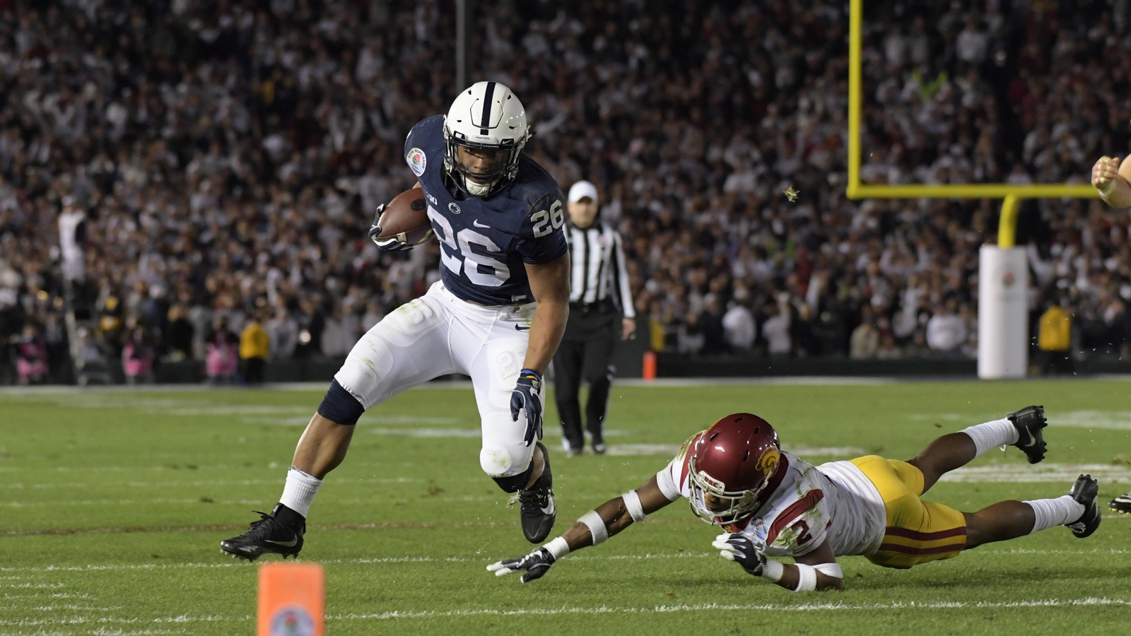 WATCH Penn State RB Saquon Barkley flies in 40yard dash